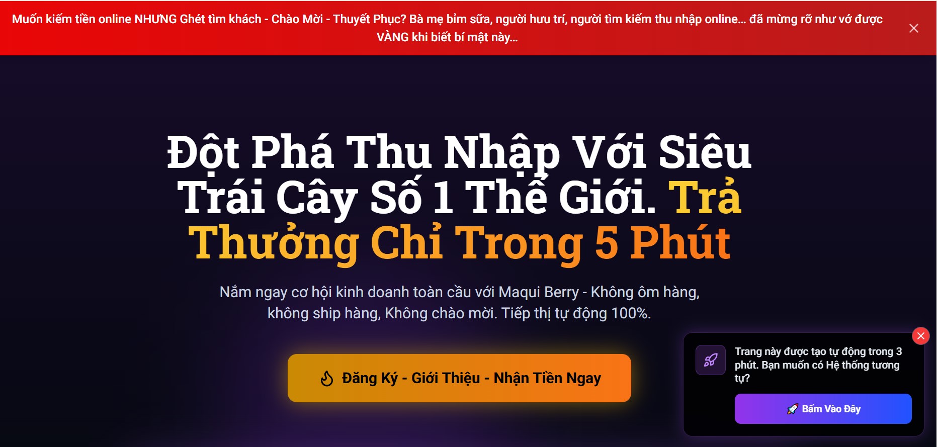 Landing Page Quiari